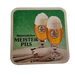 Stuttgarter Meister Pils Schwaben Brau German Beer‎ Coaster Barware Collectible